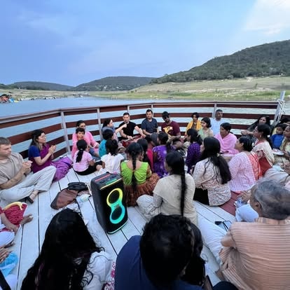 ISKCON Cedar Park devotees on a scenic pilgrimage outing