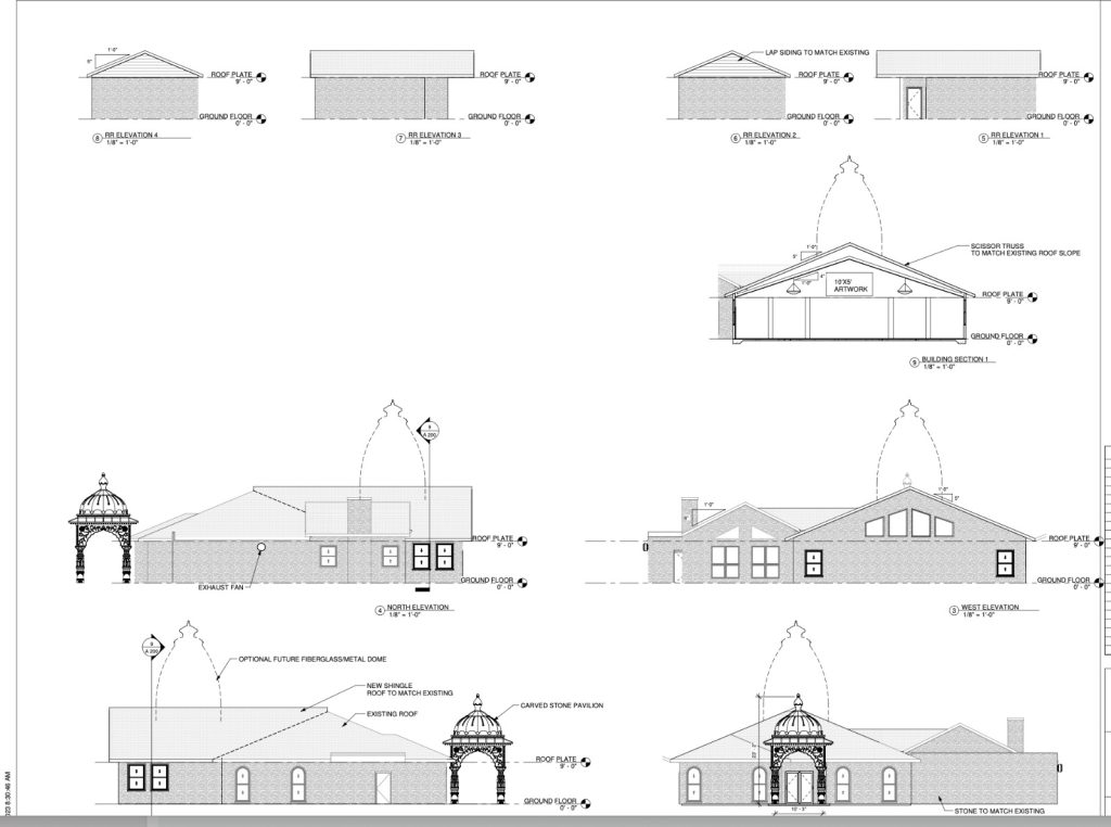 Final temple architectural design — ISKCON Cedar Park